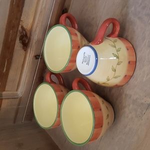 Pfaltzgraff large soup or coffee mugs.